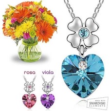 Necklace with Swarovski Elements + Flowers (Standard)